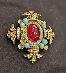 As Is As pictured Mid-century Cadoro iconic brooch free shipping