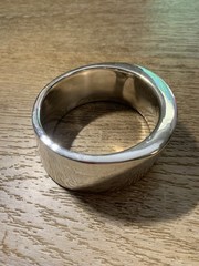 David Varsano,Bangle/Cuff, Modernist Rare VTG. Israel .925 Sterling Silver 2.5oz