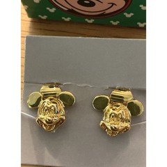 Vintage Disney Christmas Clip On Earring Lot Mickey Mouse Small World 90s