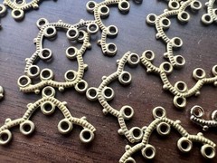 36 Vintage Gold Tone Connector Chandelier Findings 12x20mm Jewelry Making￼ lot