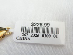 14K Gold on Sterling Silver 925 Natural Heated Blue Topaz Diamond Necklace 18″