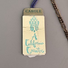 Vintage Cross Necklace Carole Opalite Antiqued Gold Tone 28″