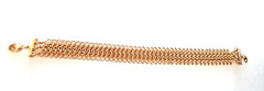 FGSPL Fine Gold Over Silver 7.25″ Mesh Multi-Strands Chain Showstopper Bracelet