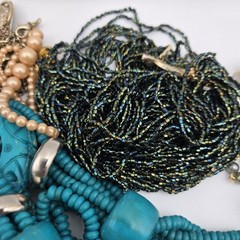 Vtg Now Craft Junk Jewelry Lot Almost 6 Lbs Unique Fun Mix Tangled DIY Repurpose