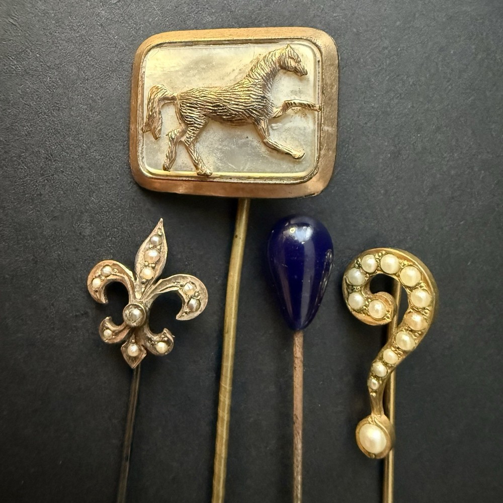 Antique Stick Pins – Victorian /Early 20th Century – Lot of 4 – Jewelry