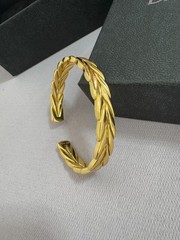 Designer *DavidYuman* Open Cuff Bangle Bracelets Women/Men 18K Gold Loop Wrist