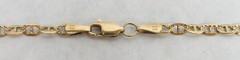 14K SOLID GOLD 8.1 GRAM DIAMOND CUT ANCHOR MARINER LINK 25.5″ NECK CHAIN
