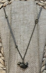 Vintage Style Antique Gold & Silver Bird Pendant Necklace 28in Bird Lovers