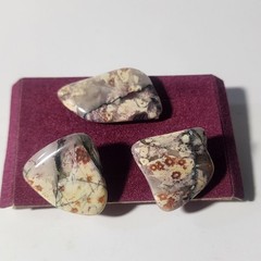 Polished Jasper Gemstones – Custom Cufflinks & Tie Bar Clip