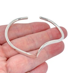 Vintage Sterling Silver 925 | Twisted Wire Cuff Bracelet | 6.75″