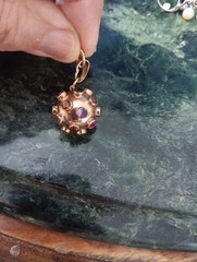 Pendant Variety Of Stones Handmade From BRASIL RED 14.KT