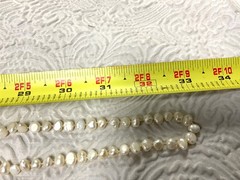 Vintage Freshwater Baroque Pearl Hand Knotted High Luster Rope 66” Necklace