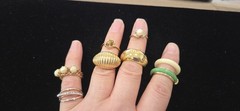 Vintage Mod Ring Lot Of 100. 23 Signed Kate Spade N.Y Avon Sterling Vendome