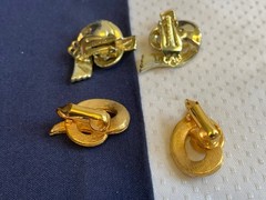 Vtg Clip-On Earring Lot Costume Jewelry Richelieu Lisner Monet Marvella Enamel