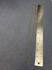 Glasses Holder Or Necklace 24 In Gold Chain Multi Color Rhinestone Faceted Bezel