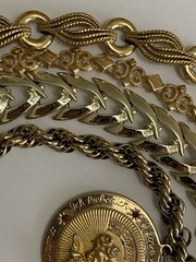 Lot Of 4 Bracelets Avon,Kramer,Coro & Trifari Vintage Gold Tone
