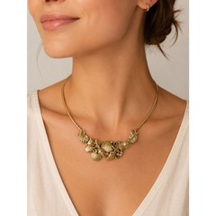 Richard Kaish Seashell Collar Necklace Vintage Brutalist Ocean Statement Signed