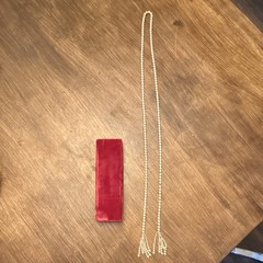 Marvella Vintage Pearl Necklace Wrap With Original Velvet Red Case