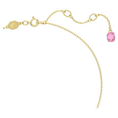 Swarovski Idyllia Pendant Flower, Small Size, Pink, Gold Plated