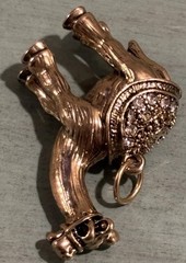 Egyptian Camel Pendant Charm Rhinestone Egypt Desert Vintage *chain Not Included