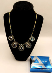 Avon Hematite (Black) Colored Collar Necklace 18″ – Vintage 2008 New
