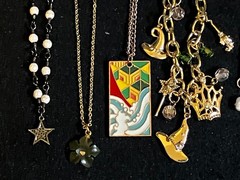 Lot Of 10 Vintage to Now Dainty Pendant Necklaces Jewelry