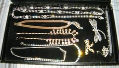 2 Trays of Vintage Rhinestone Costume Jewelry – All Good Wearable Jewelry