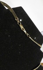 Vintage 14k GF Gold Tone Herringbone Chain Necklace 24″ Unbranded Tone Fashion
