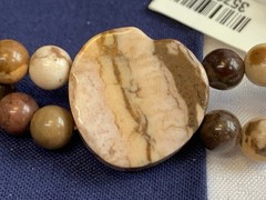 Vtg Semi Precious Stone Jewelry Lot Necklace Bracelet Multicolor Stones