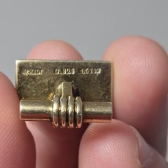 Vintage MCM Cuff Links Marked 0.925 Set Sterling Silver