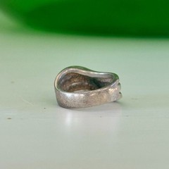Vintage WM Co Wheeler Sterling Silver Wave Ring Southwestern Modernist Sz 5.25