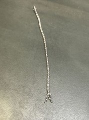 Sterling Silver 925 Cz Stone Tennis Bracelet Marked Korea Docz Jjj Z92