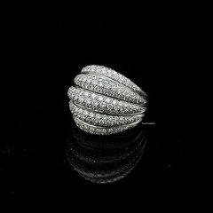 14K White Gold Plated 2.50CT Round Cut Lab-Created Diamond Men’s Wedding Ring