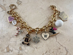Vintage Limited Edition 2007 Juicy Couture Holiday Themed Charm Bracelet