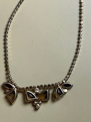 RARE Delizza & Elster JULIANA Butterscotch Carmel AB Rhinestone Choker Necklace