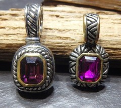 1990s Retro Vintage Boutique Chic Jeweled Pendant Jewelry Lot/6 NWOT R