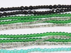 Beaded Necklace Bracelet Lot Vintage Small Assorted Sizes and Colors D1829