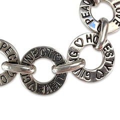 Vintage Cookie Lee Silver Tone Circle Bracelet Jewelry Women 2000’s