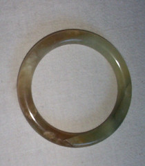 Vintage Onyx Stone Bangle Bracelet Green