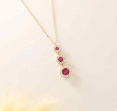 Round Cut Lab Created Diamond Woman’s Fancy Gift Pendent 14K White Gold Finish