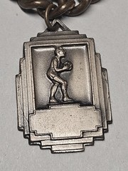 1940s Michigan Football League Championship Sports Charm Bracelet Gold
