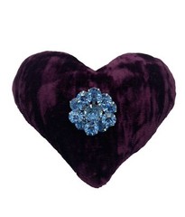 Vintage Blue Rhinestone Brooch Pronged Silver Tone Pin Costume Fashion Jewelry