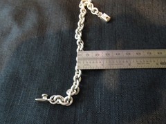 #714 VINTAGE STERLING SILVER MEXICO BRACELET-925–NICE