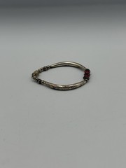 Y2K Red & Silver Bangle Braclet