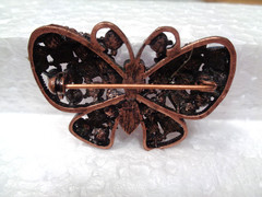 GORGEOUS RHINESTONE LARGE BROOCH LOT of 6 pcs. Alligator Butterfly Etc. VGC