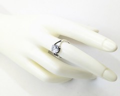 Vintage Elegant RING Silver 925 with Bright Stone-size: 7.5US(17.5mm) Ukraine#16