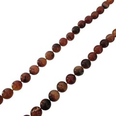 Vintage Carnelian Agate Stone 28 in Necklace Hand Knotted Beads 10 To 15mm