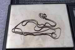 Vintage Box Chain Sterling Silver 925 necklace 18″ 2 grams AGI Italy