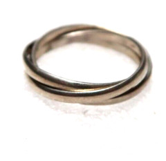 VINTAGE STUNNING STERLING SILVER 3 in 1 RING ~ SIZE 11.25