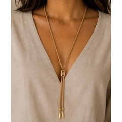 Vintage Napier Lariat Necklace | Gold Tone Jewelry | Vintage Statement Piece